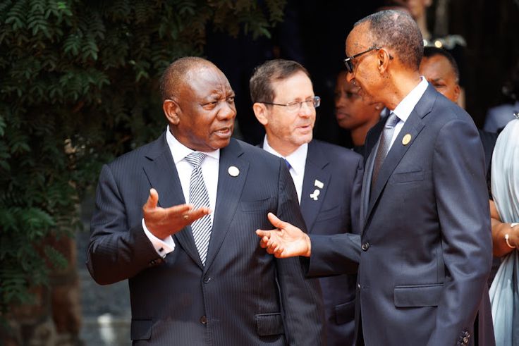 President Cyril Ramaphosa and Rwandan President Paul Kagame