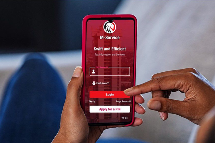 A person using KRA app