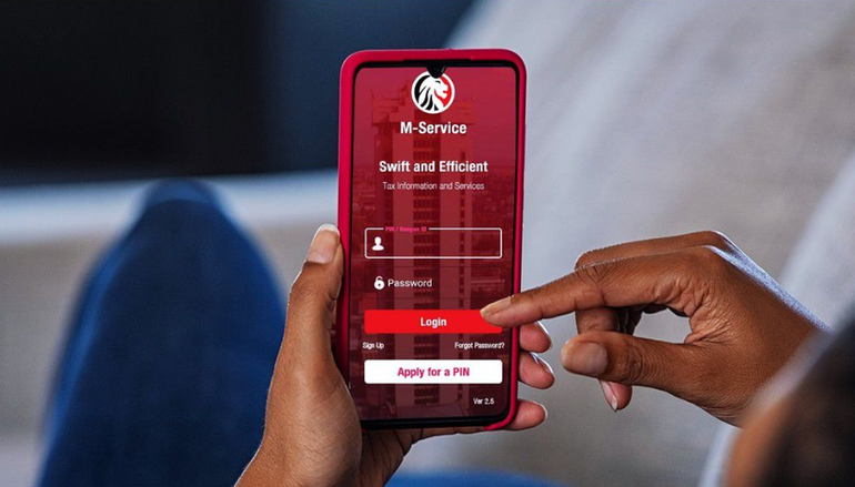 A person using KRA app