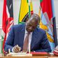 President William Ruto signs a bill into law at State House, Nairobi  on July 30, 2025