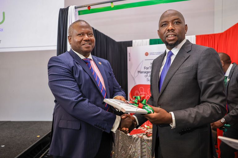 Interior CS Kipchumba Murkomen during the unveiling of the National Drug Policy