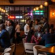 An AI-generated image of Kenyans drinking alcohol at a modern bar.