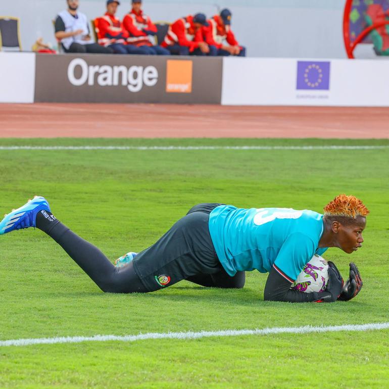 Lilian Awuor Onyango is a professional Kenyan football goalkeeper who serves as the first-choice goalkeeper for the Kenya National Women's Football Team (Harambee Starlets) and the Romanian top-division club Farul Constanța (Image: Files)
