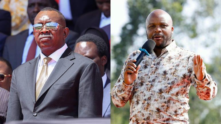 Kapseret MP Oscar Sudi and Lang’ata MP Phelix Odiwuor, popularly known as Jalang’o