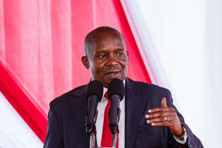 Deputy President Kithure Kindiki speaking to Isiolo leaders