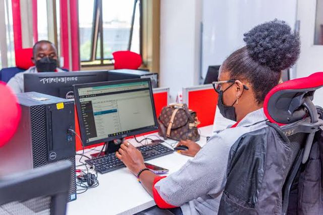 A KRA employee at work