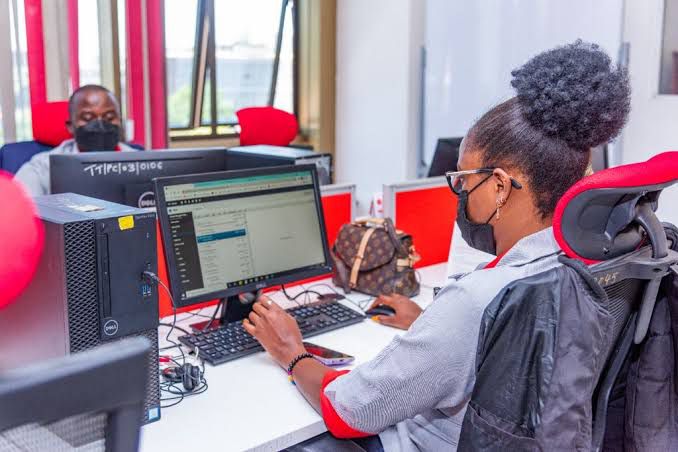 A KRA employee at work