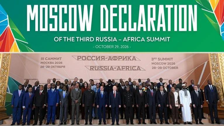 African Heads of State and Government pose for a photo session with their host, President Vladimir Putin, during the Russia-Africa Summit