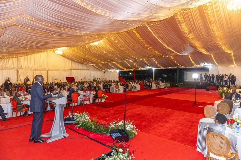 President William Ruto's New Year's eve party at Eldoret State Lodge