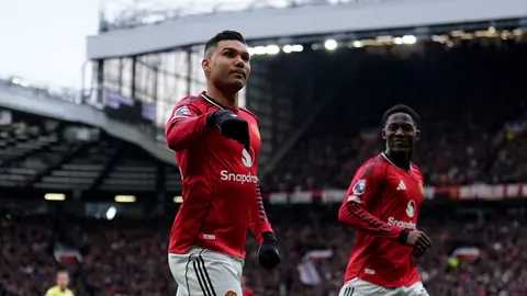 Casemiro con el Manchester United I AP