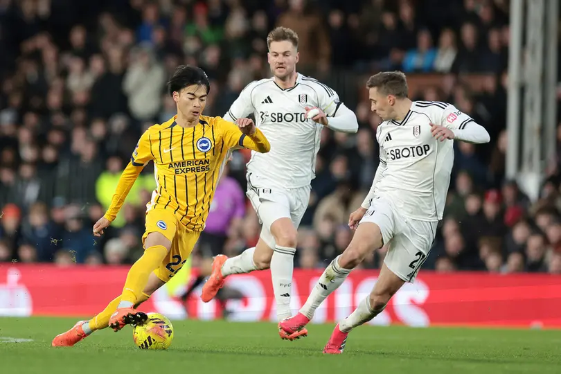 Fulham en partido ante Brighton l AP