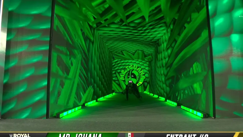 MR. Iguana fue uno de los participantes mexicanos de la lucha | Captura: WWE