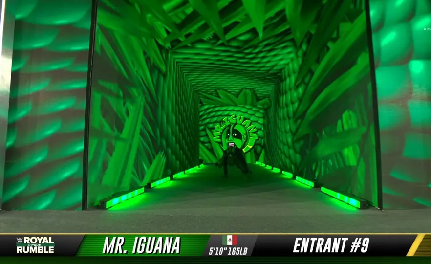 MR. Iguana fue uno de los participantes mexicanos de la lucha | Captura: WWE
