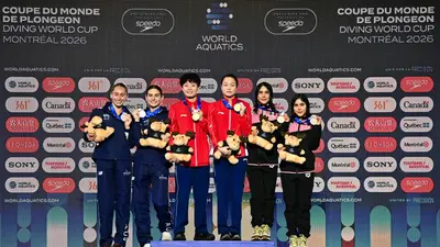 Bronce para México en el la Copa Mundial de Clavados gracias a Mía y Lía Cueva