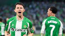 Fidalgo celebra su primer gol como jugador de Betis en LaLiga | AFP