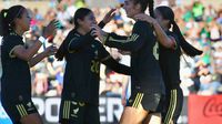 Jugadoras de la Selección Femenil de México en celebración de gol | MEXSPORT