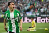 Fidalgo en celebración de su primer gol con Betis | AFP