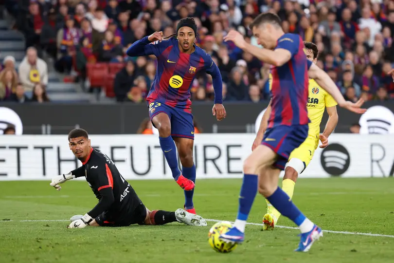 Lewandowski en el partido de Barcelona contra Villarreal | AP