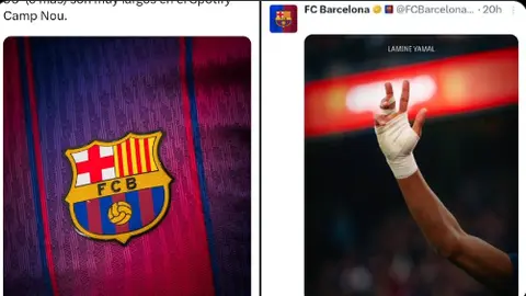 Par de posteos del FC Barcelona I CAPTURA