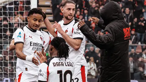 AC Milan tras gol ccontra Cremonese I X:@acmilan