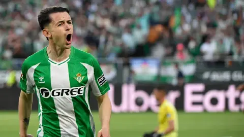 Álvaro Fidalgo en celebración de su primer gol en LaLiga | AFP