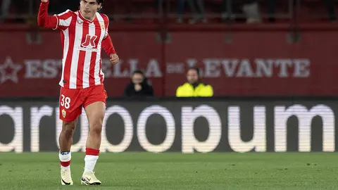 Luka Romero celebrando gol con Almería en LaLiga | AFP