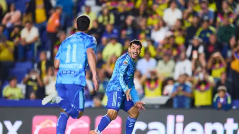 Brunetta y Correa celebran el gol ante América | MEXSPORT