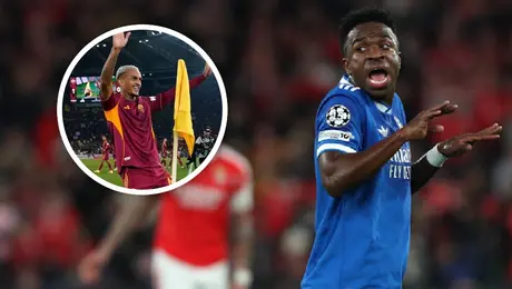 Baile de Vinicius le da la vuelta al mundo y jugadores imitan su festejo