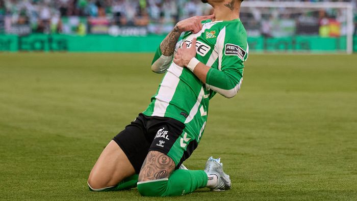 Antony celebra gol con el Betis | X:@RealBetis