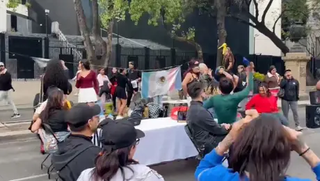 Protesta trans llega al Senado: bloqueos, baile y exigencia de una Ley Integral