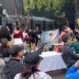 Protesta trans llega al Senado: bloqueos, baile y exigencia de una Ley Integral
