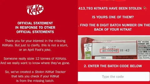 Mediante redes sociales, la marca de chocolate pidió ayuda a sus clientes para localizar el cargamento/KitKat