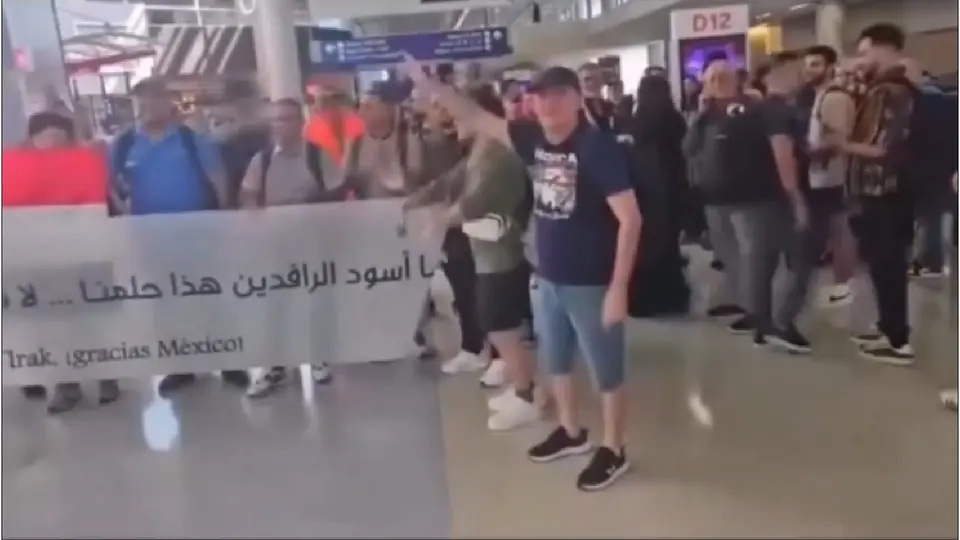 Estadounidense agredió a aficionados de Iraq | CAPTURA