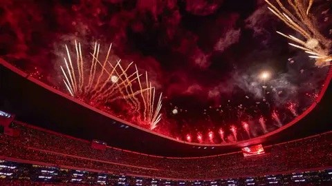 Panorámica del Estadio Azteca con los fanáticos | MEXSPORT