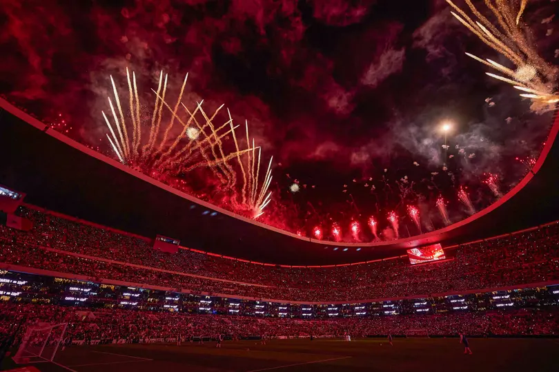 Panorámica del Estadio Azteca con los fanáticos | MEXSPORT