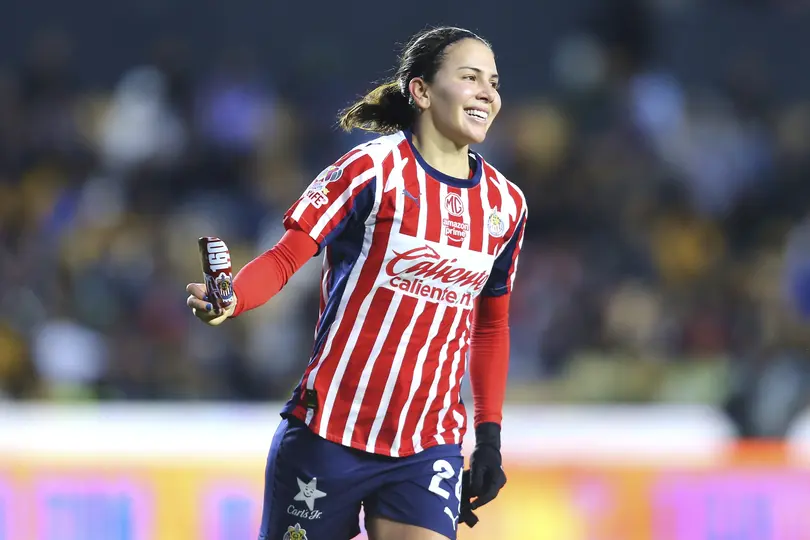Alicia Cervantes en celebración con Chivas en el Clausura 2026 de la Liga MX Femenil | IMAGO 7