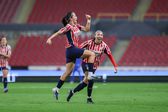 Alicia Cervantes en celebración con Chivas ante Pachuca en la Liguilla del Clausura 2026 de la Liga MX Femenil | MEXSPORT