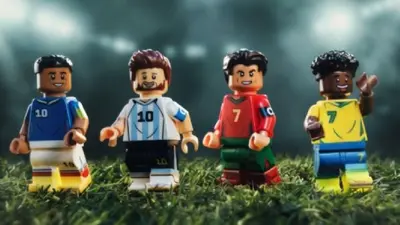 ¡Chulada! LEGO rompe el internet con Lionel Messi, Cristiano Ronaldo, Kylian Mbappé y Vinícius Jr. en versión mini
