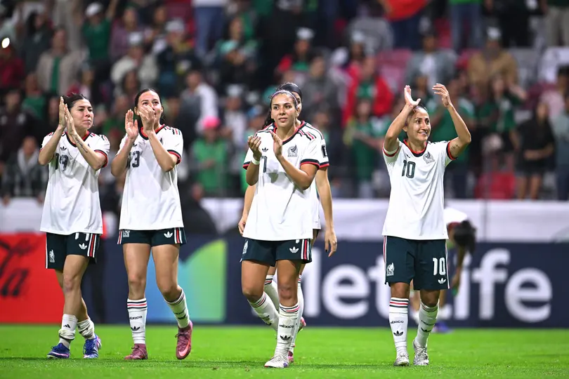 Jugadoras de la Selección Mexicana Femenil en celebración en el clasificatorio de la Concacaf | MEXSPORT