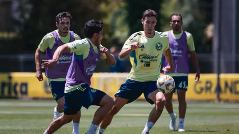 Jugadores de América entrenando de cara al la Liguilla del Clausura | X @ClubAmerica