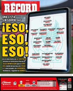 Portada RÉCORD 1 de junio de 2026