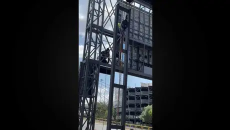 ¡A marchas forzadas! Así los trabajos a las afueras del Aeropuerto Internacional de la Ciudad de México