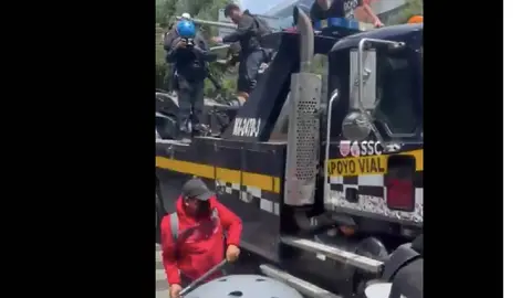 Maestros de distintas entidades participaron en la protesta convocada por la Coordinadora Nacional de Trabajadores de la Educación./ Captura de pantalla