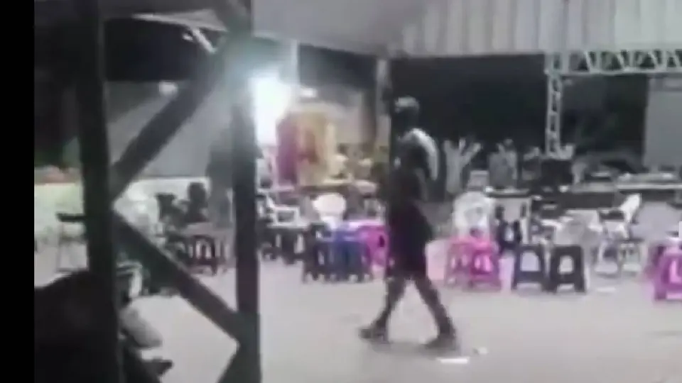 Elementos de la policía, la Comisión Estatal de Seguridad Pública y el Ejército Mexicano resguardaron la zona tras el ataque./ Captura de pantalla