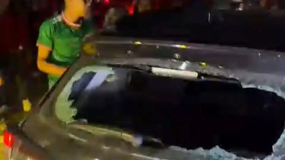 El presunto responsable fue detenido por elementos de la Policía Municipal de Zempoala tras el incidente./ Captura de pantalla