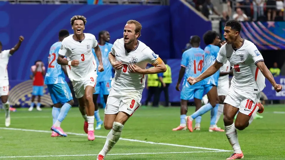 Harry Kane en el partido de Inglaterra contra República Democrática del Congo | AP