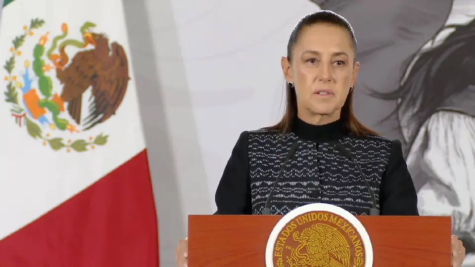 La presidenta Claudia Sheinbaum durante su conferencia de hoy miércoles 1 de julio. / X: @Claudiashein