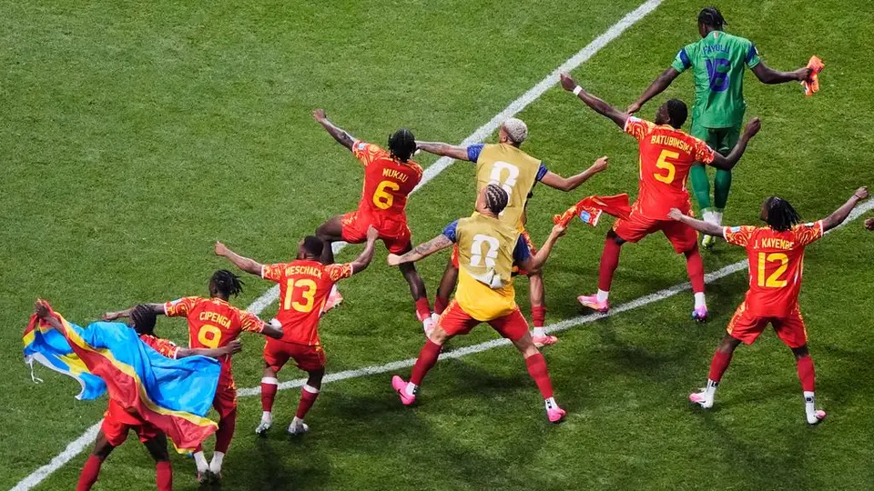 Jugadores de la República Democrática del Congo en celebración en el Mundial 2026 | AP