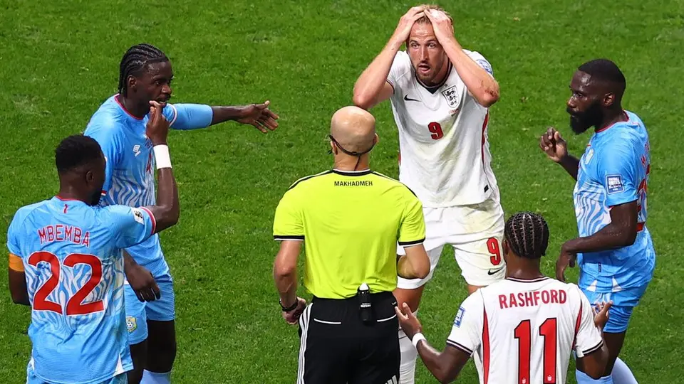 Harry Kane en el partido de Inglaterra contra República Democrática del Congo | AP