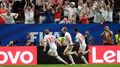 Harry Kane celebra con la Selección de Inglaterra ante RD Congo en el Mundial 2026 | AP